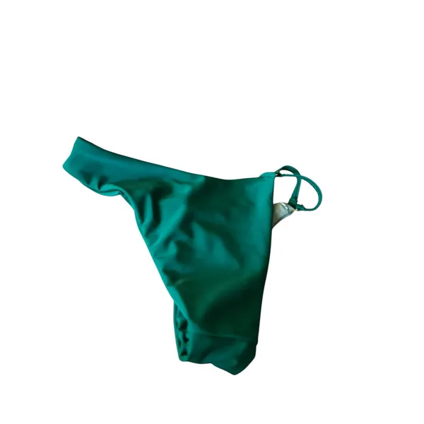 SHEIN Green String Bikini Bottom Size XS - Image 3