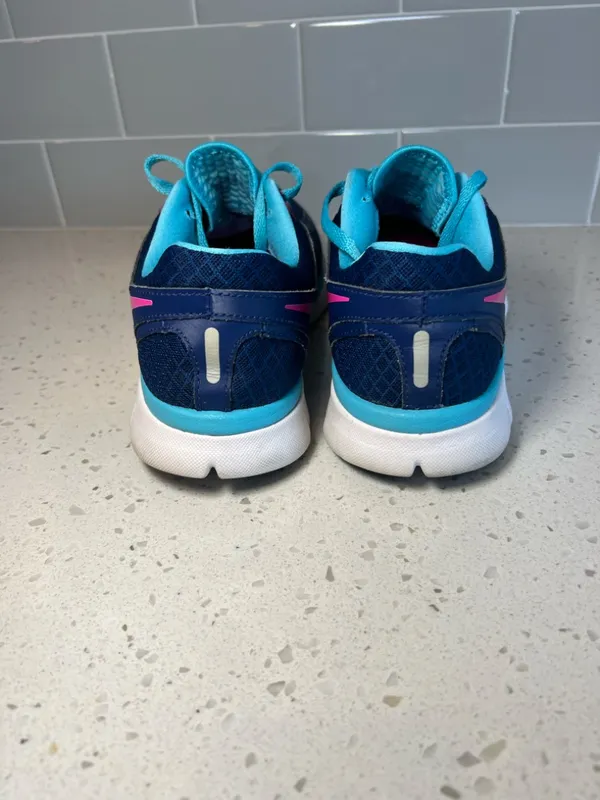 Nike Flex 2013 Run Shoes Sneaker Blue Aqua Pink Athletics Running Workout Size 8 - Image 8