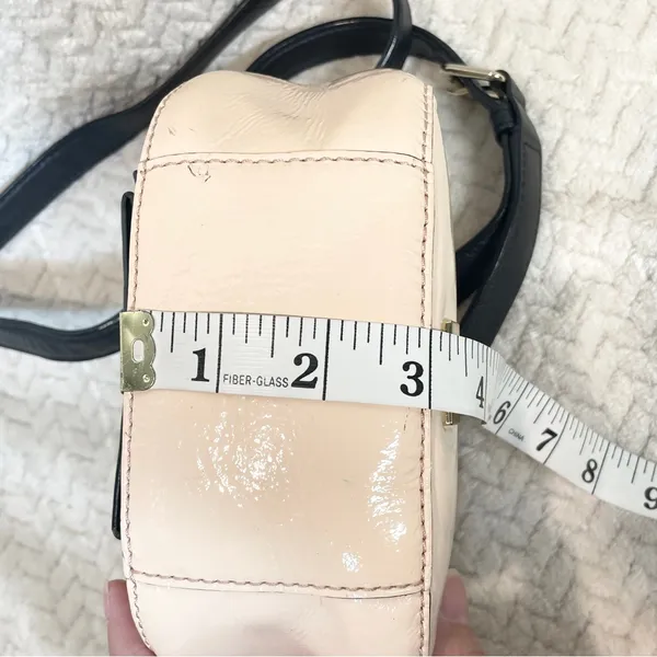 Kate Spade Light Pink Black Bow‎ Mini Crossbody Bag | Coquette Minimalist - Image 10