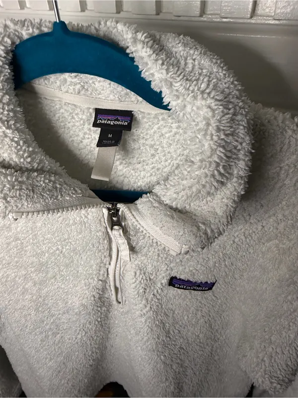 Patagonia Los Gatos 1/4 Zip Fleece Pullover Cream M - Image 2