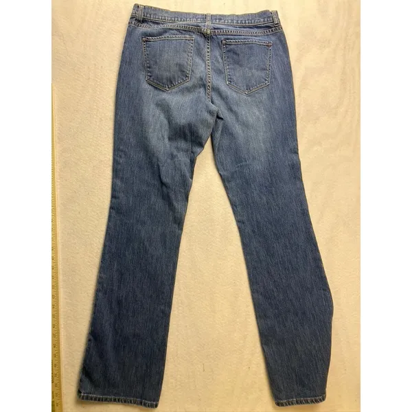 New York & Company Bootcut Jeans Women‎ 12 Tall Blue Low Rise Stretch Y2K - Image 7