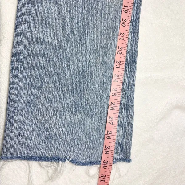 Zara Women's Light Blue Straight Leg‎ Jeans Size 10 - Image 10