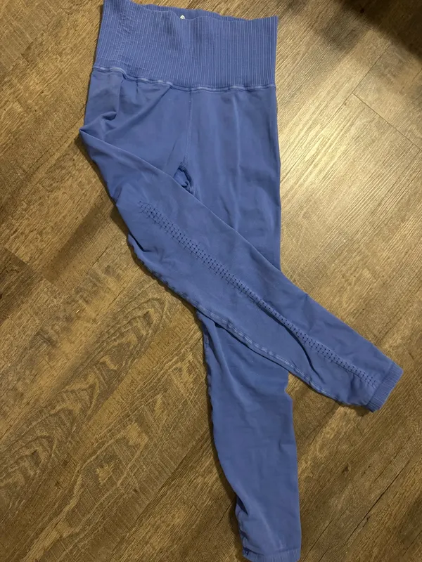 FREE PEOPLE Blue High-Waist Seamless Leggings - Image 3