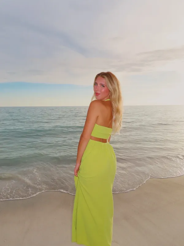 Green dress Size M - Image 2