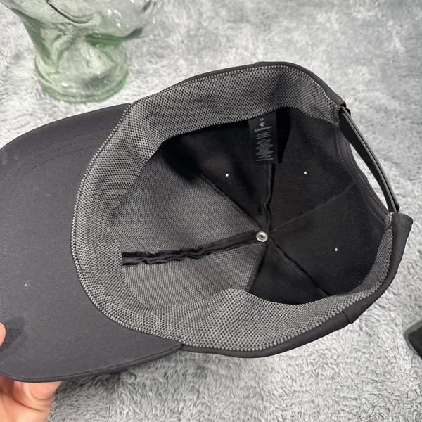 Lululemon Black Adjustable Baseball Cap Athletic Hat One Size OS Men's Gym - Image 11