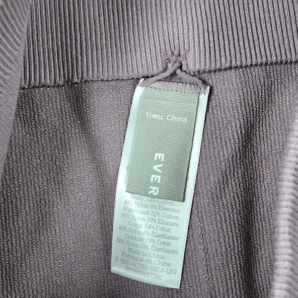 Everlane‎ Seamless Legging Ribbed High Waist M L Light Purple Lilac - Image 5