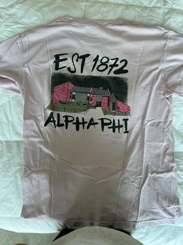 Comfort Colors Alpha Phi T Shirt - Image 2