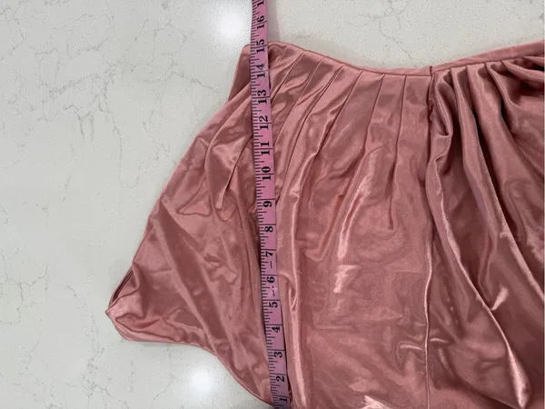 Prom One-Shoulder Satin Evening Dress in Dusty Rose - Image 5