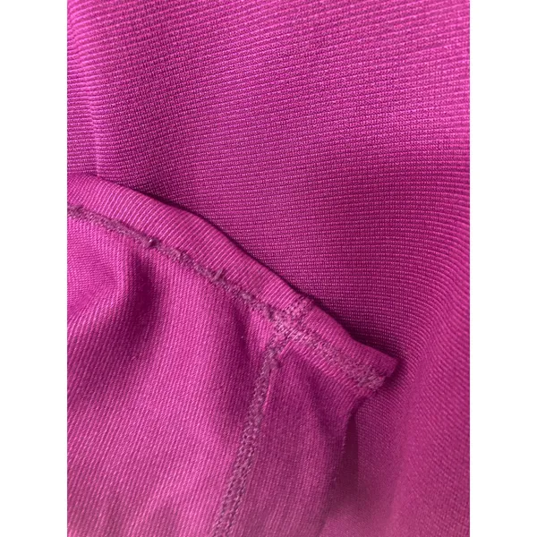 Vintage 90's Patgonia Capilene Active Layer Hiking Outdoors Magenta Zip Sweater - Image 8