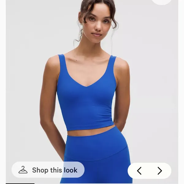 lululemon Align Tank Top Light Support casual workout active $70 nwot blue - Image 3