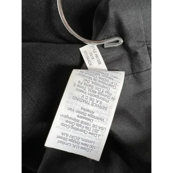 J.Crew Womens Size 6‎ Black Linen Blend Classic Pencil Skirt Lined​​ - Image 5