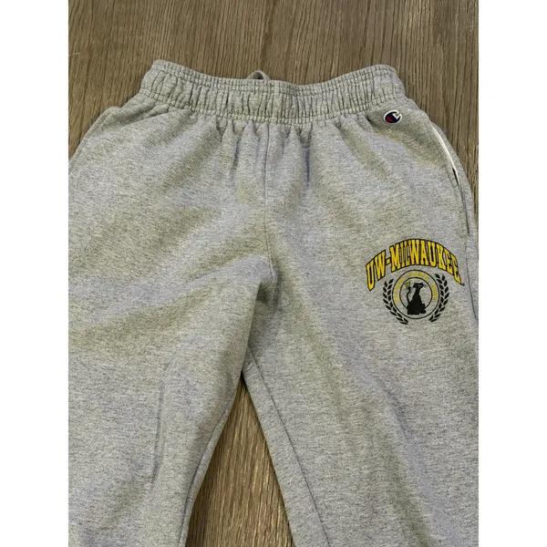 Champion UW-Milwaukee Panthers Joggers Heather Gray Sweatpants‎ Womens Small - Image 3