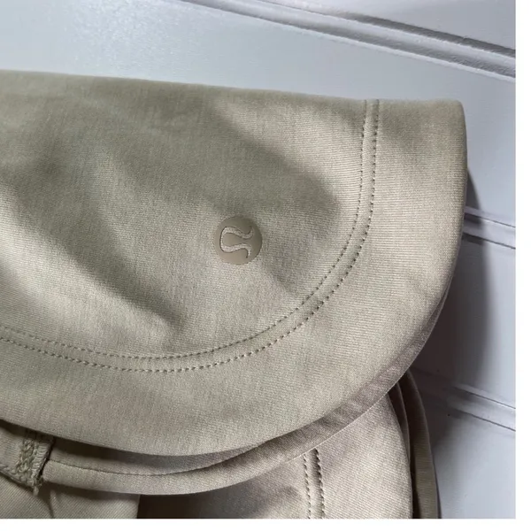 Lululemon Softstreme Belted Wrap Jacket Coat Trench Beige M/L LW3EZIS - Image 10