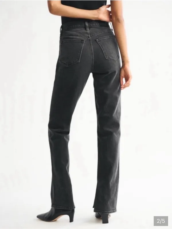 Abercrombie & Fitch The Ankle Straight Ultra High Rise Jean Sz 24/00R - Image 2
