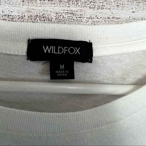 WILDFOX Women's Short Sleeve Crew Neck "Sunshine Baby" Graphic Tee Sz M - Image 4