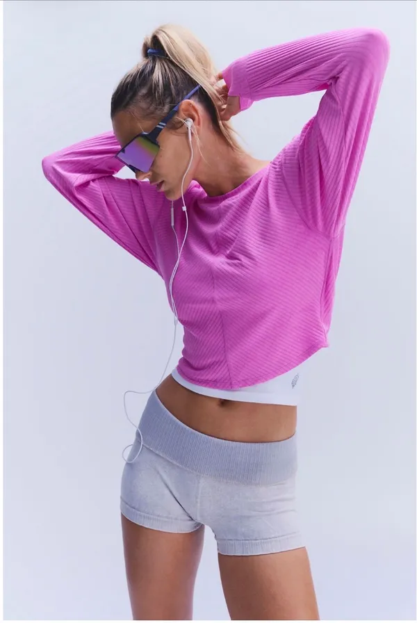 FP MOVEMENT by FREE PEOPLE Tempo Knotty By Nature UV Protection Long Sleeve TOP - Image 5