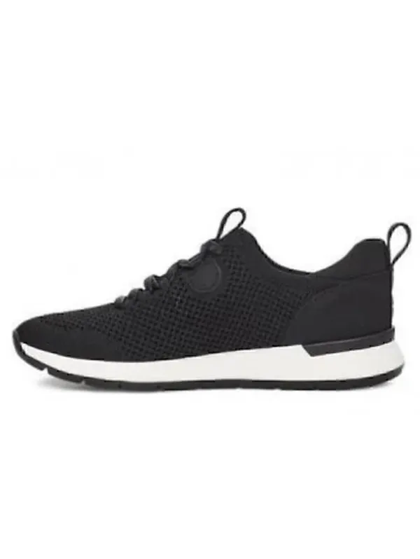 UGG Tay Sneaker BLACK Mesh Knit Comfortable Lace-Up Size 6.5 - Image 8
