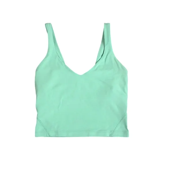 Lululemon Align Cropped Athletic V Neck Tank Top Wild Mint Size 2 - Image 2
