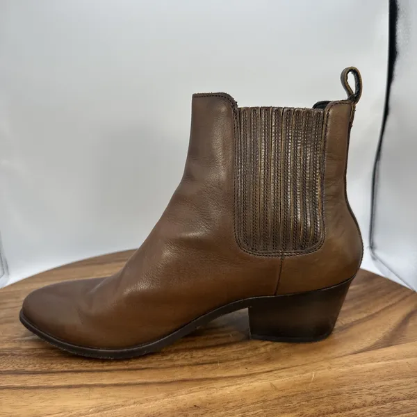 Thursday Boot Co.‎ Dreamer Chelsea Boots Brown Leather Pull On Women's 8 - Image 6