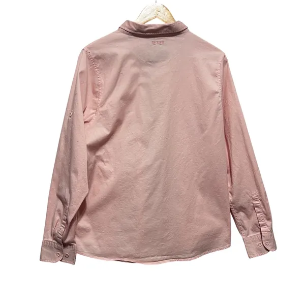 King Ranch Women Western‎ Coastal Cowgirl Button Up Top L Pink Prairie Country - Image 2