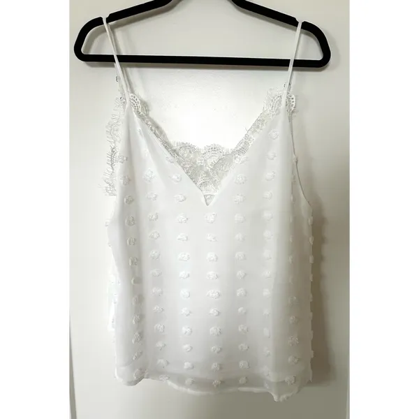 Vici Boutique White Puff Detail Camisole - Image 2