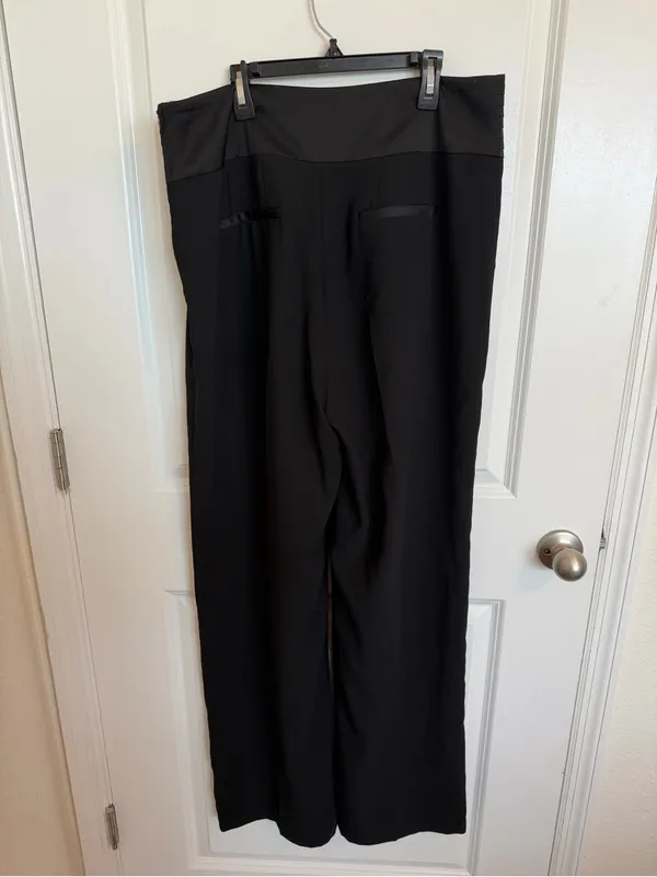 Naf Naf Wide Leg Dress Trousers Size 12 - Image 4