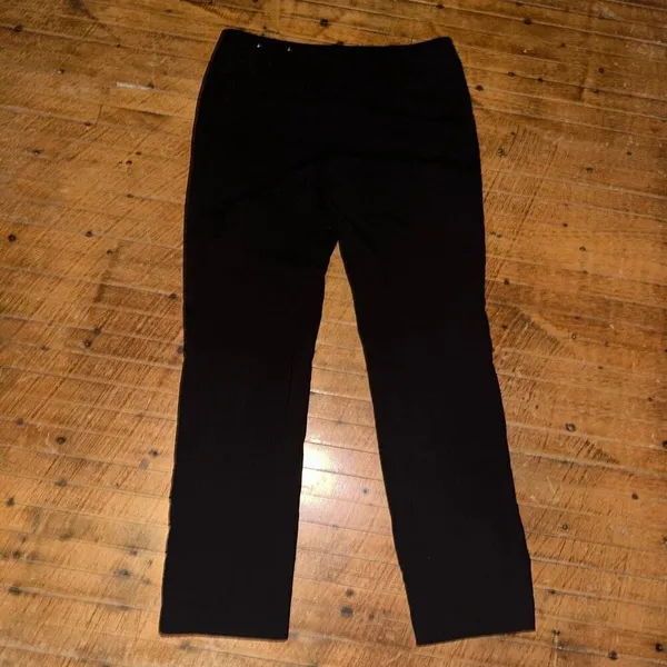Loft black business casual straight leg 6 classic slacks - Image 3
