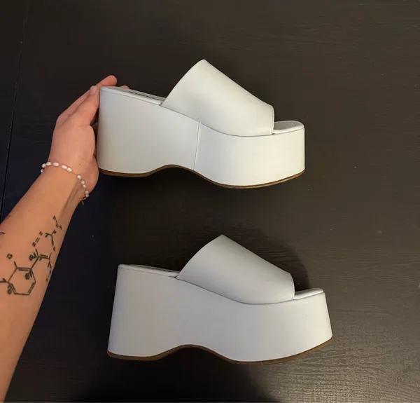 Chunky Platforms Blue Size 7 - Image 2