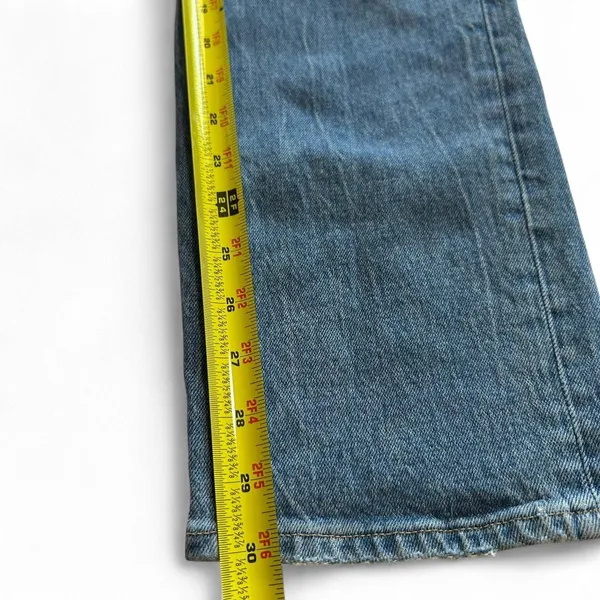 Abercrombie & Fitch blue high-waisted straight-leg jeans - Image 6