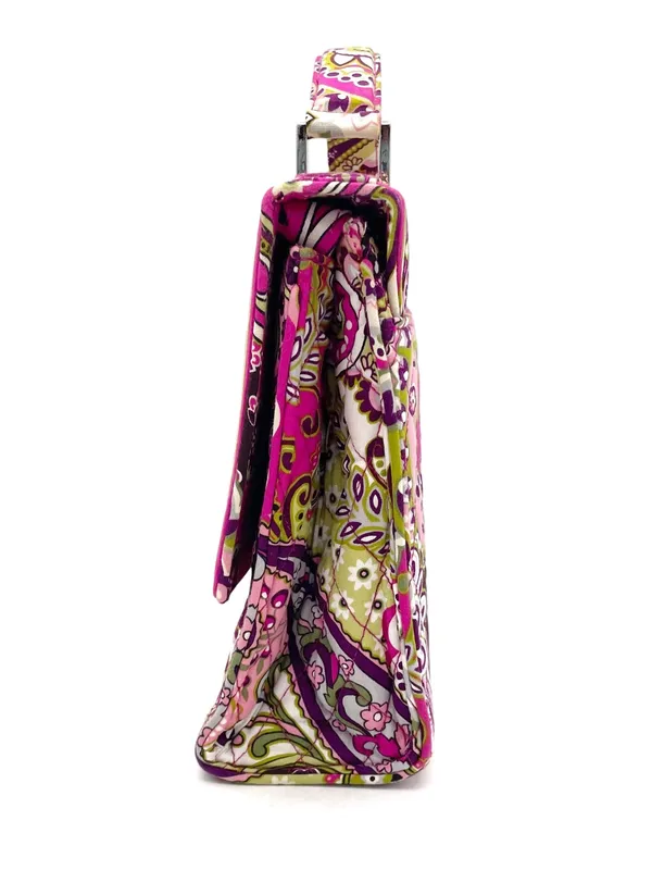 Vera Bradley Julia Crossbody Very Berry Paisley Pink Purple Quilted Retired Bag - Image 2