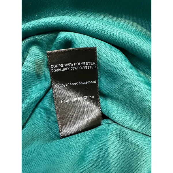 NWT Floret Studios | One Shoulder‎ Tiered High-Low Dress Green | Women's Size M - Image 11