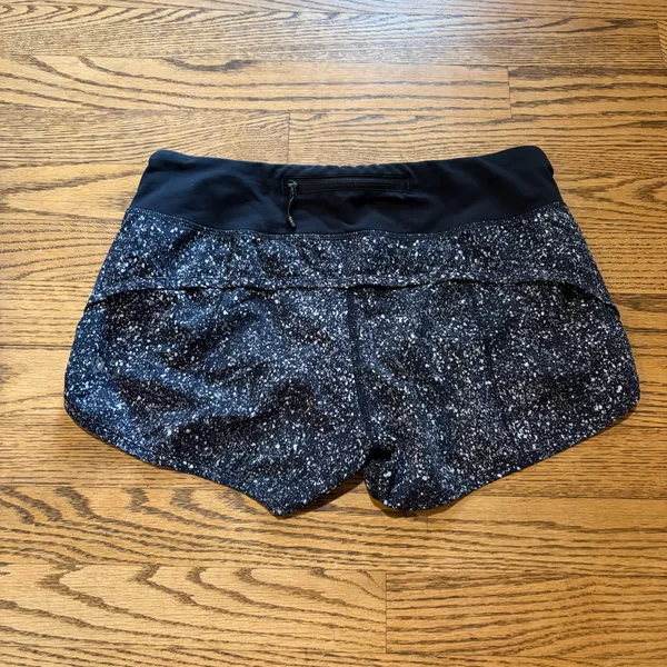 Lululemon Speed Short Mini Splatter White Black - Image 2