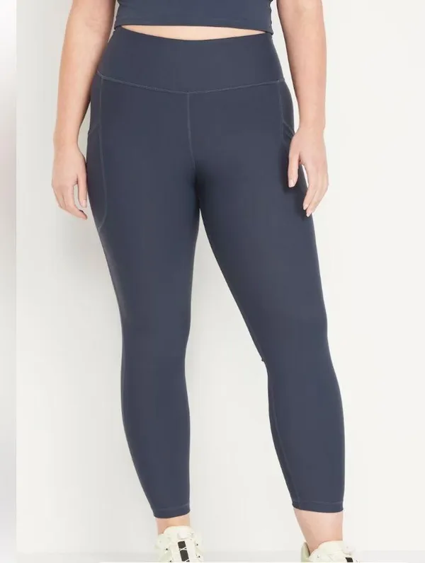 Old Navy NWT!! High-Rise Power Soft Leggings in GREY - Image 6