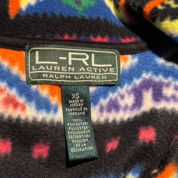 Lauren Ralph Lauren Active Fleece Aztec Print Vest Size XS Multicolor - Image 6