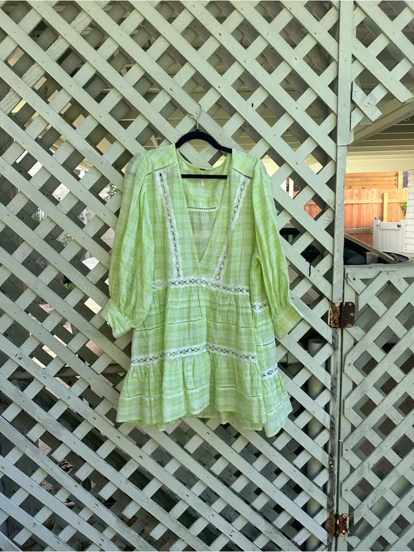 Free people time out plaid tunic top - Image 3
