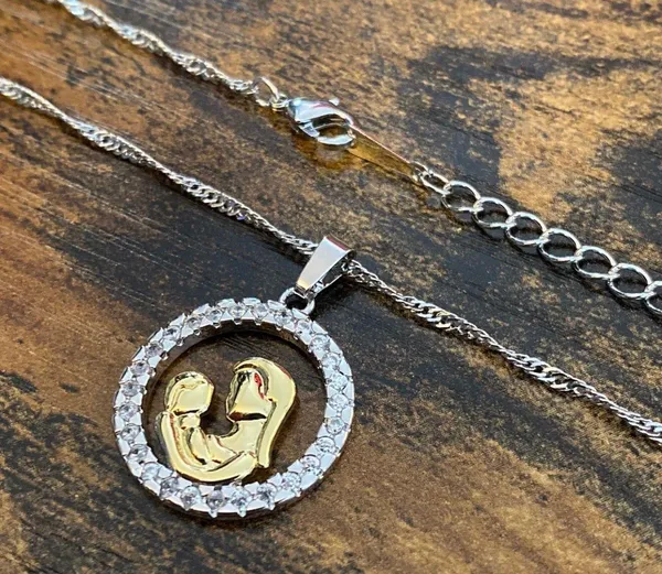Mom Necklace Silver - Image 2