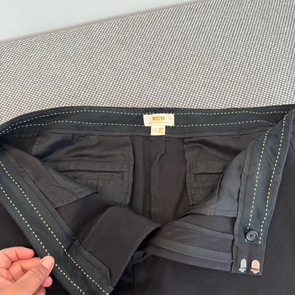 Anthropologie Maeve Black The Essential Slim Kick Flare Pants Size 16 - Image 10
