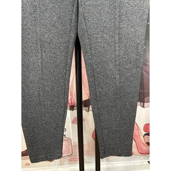 Ann Taylor Mid Rise Gray Fleece Like Trousers Pants Sz M - Image 3