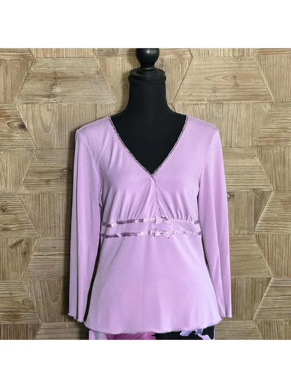 Speechless 2 Piece Set Large Top & Small Skirt Lilac Fairycore Vintage Y2K - Image 2