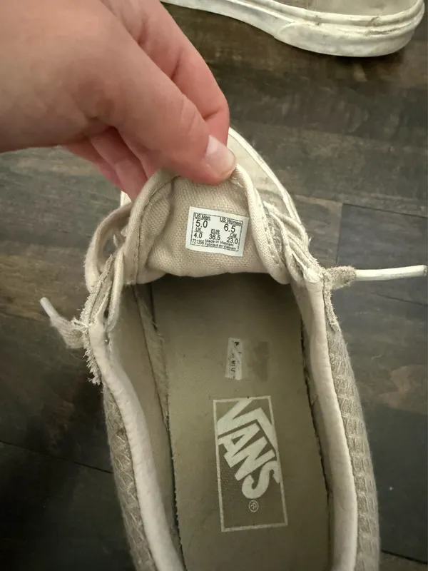 Vans Cream Sneakers - Image 2