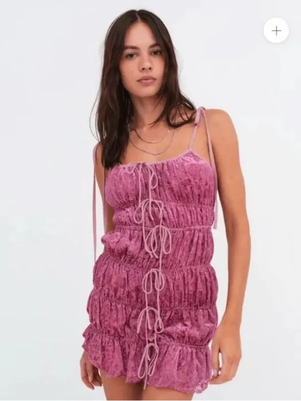For Love & Lemons Felicity Dress Mini Coastal Cowgirl Preppy Paisley NWT Party - Image 3