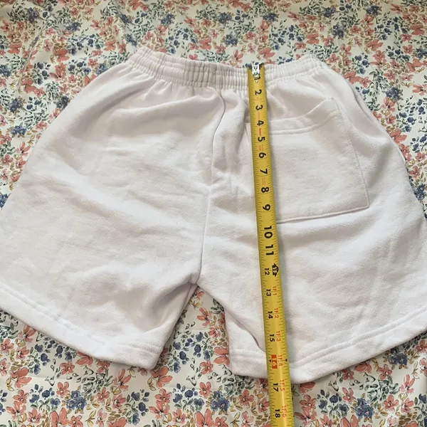 Los Angeles apparel heavy fleece shorts cotton drawstring waist - Image 4
