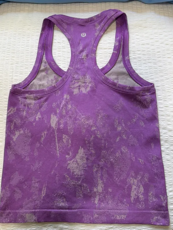 Lululemon Swiftly Tech Racerback Tank Top - Purple Tie Dye / Floral - Image 5