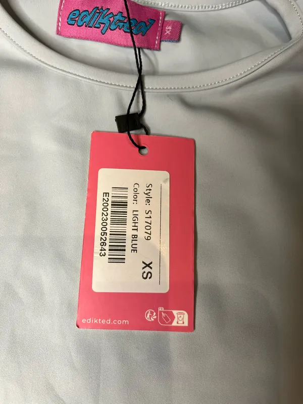 Edikted Top light blue women’s xs never worn with tags perfect condition - Image 2