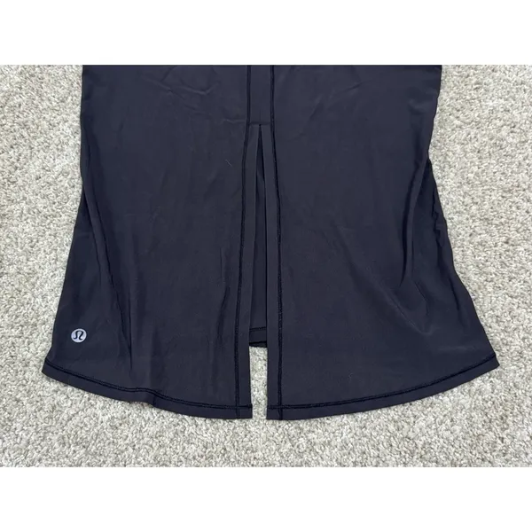 Lululemon All Tied Up Tank Black Open Back Racerback Pima Cotton Top Size S - Image 6