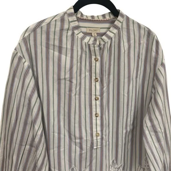 Pilcro Anthropologie Lacey Tunic Coastal Travel Cottagecore Feminine Dainty XS - Image 4