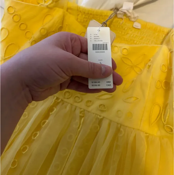 Anthropologie Let Me Be Eyelet Tulle Mini Dress - Image 4