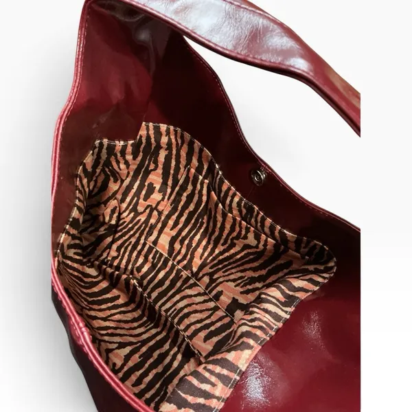 BAFTA Celestial Heart Hobo Shoulder Bag Burgundy Y2K Indie Designer NWT - Image 7