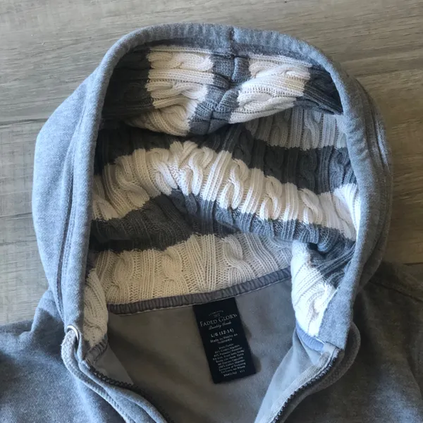 Women’s Faded Glory Gray Full Zip Hoodie - Image 3