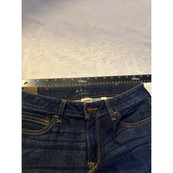 Ariat Denim Women's Demin Jeans Size 30S Mid Rise Flare Jeans - Image 7